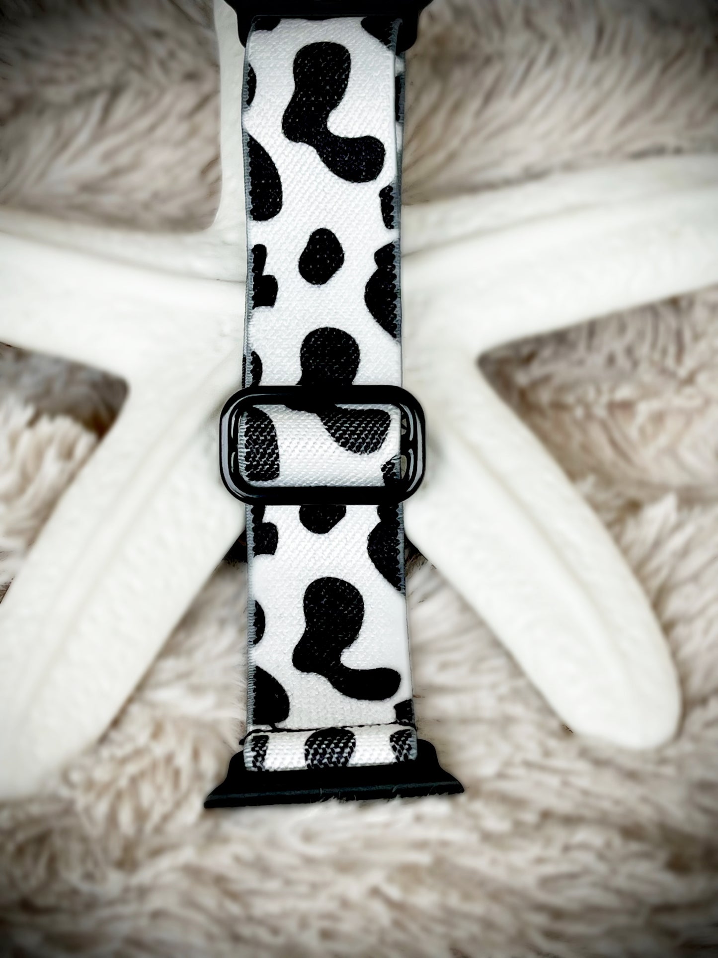Cacha Nylon Loop Band - Cow Print