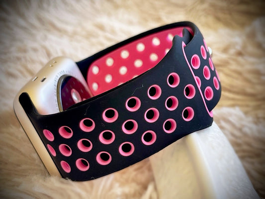 Cacha Sport Band - Black/Hot Pink