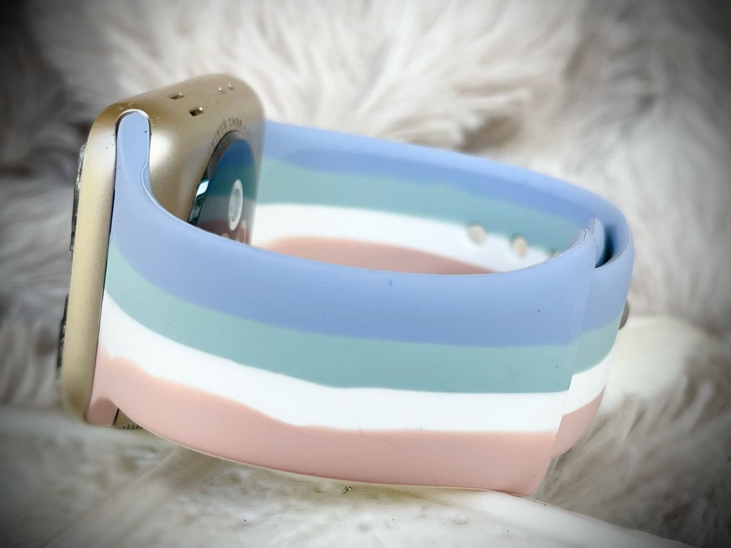 Cacha Silicone Design Band - Rainbow Pastel