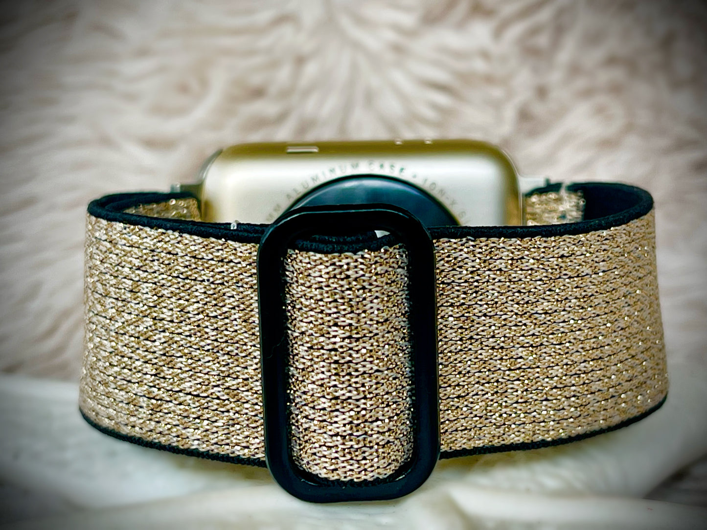 Cacha Nylon Loop Band - Gold shimmer