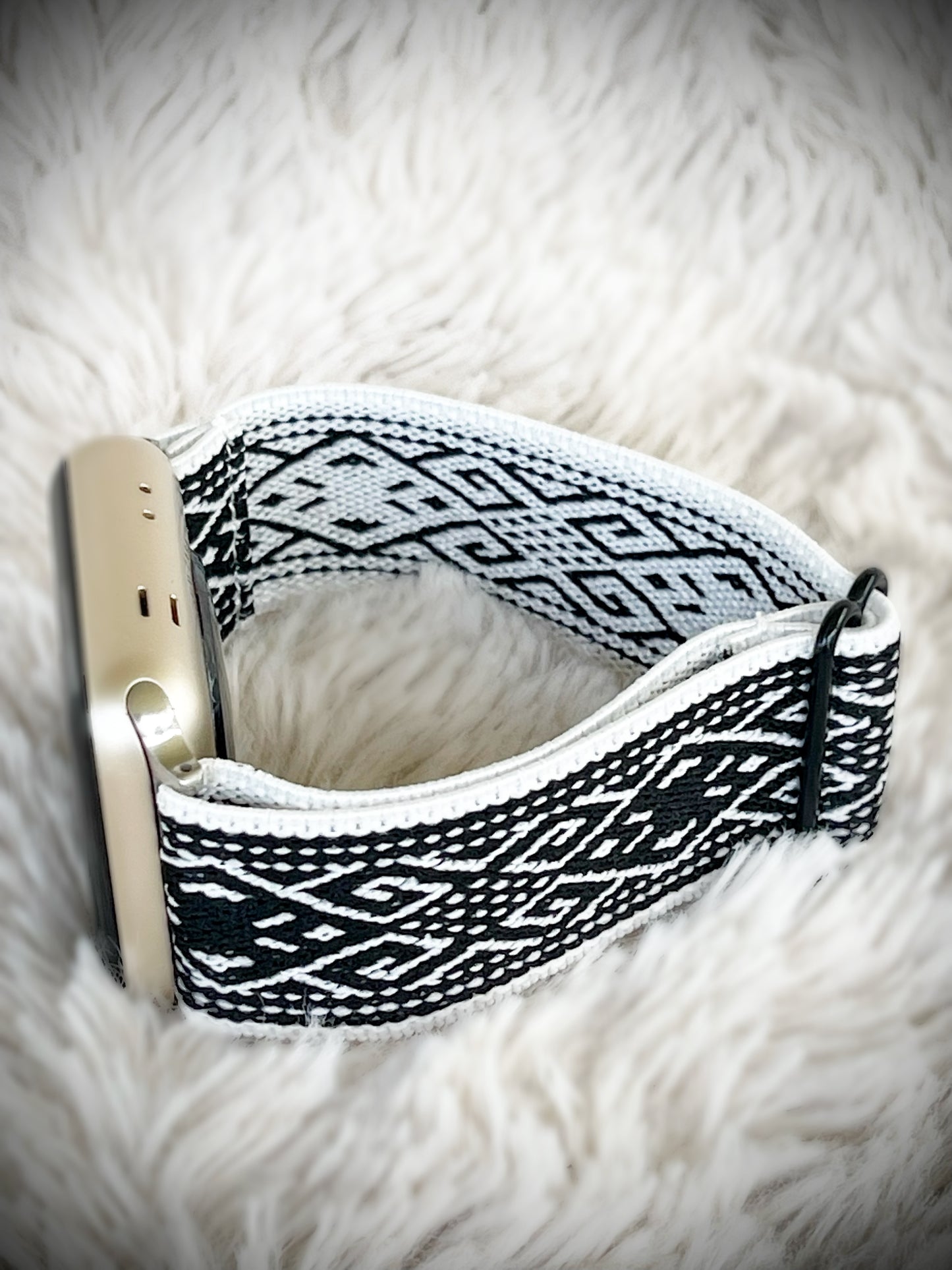 Cacha Nylon Loop Band - Black & White
