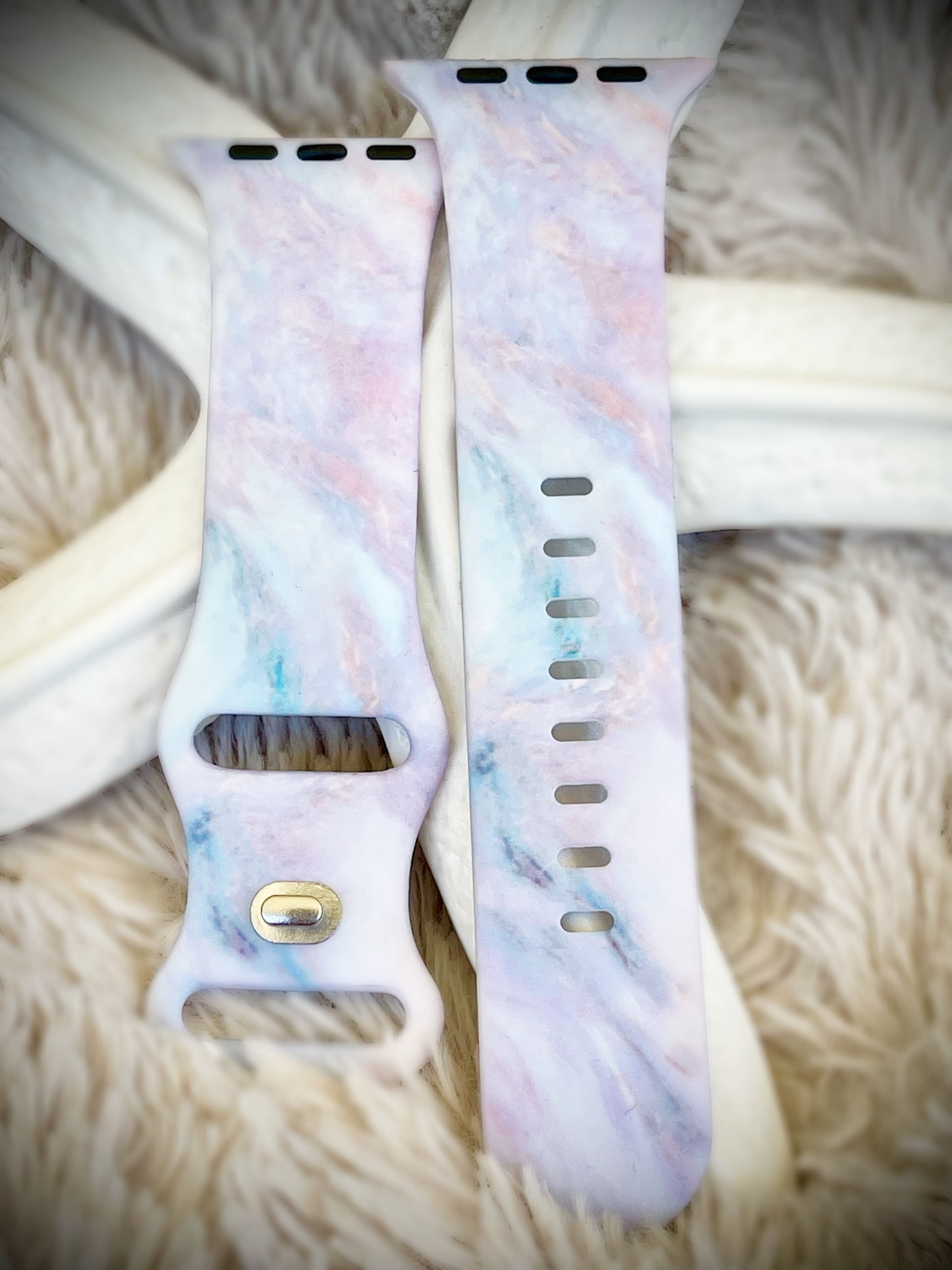 Cacha Silicone Design Band - Pastel Marble