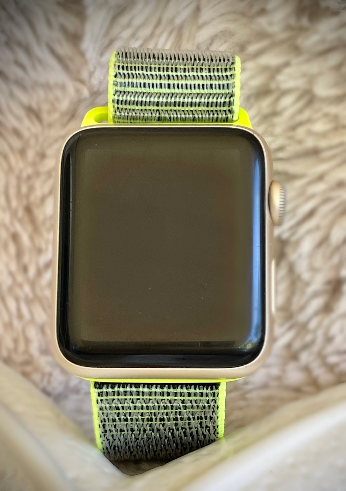 Cacha Nylon Loop Band - Neon Green/Grey