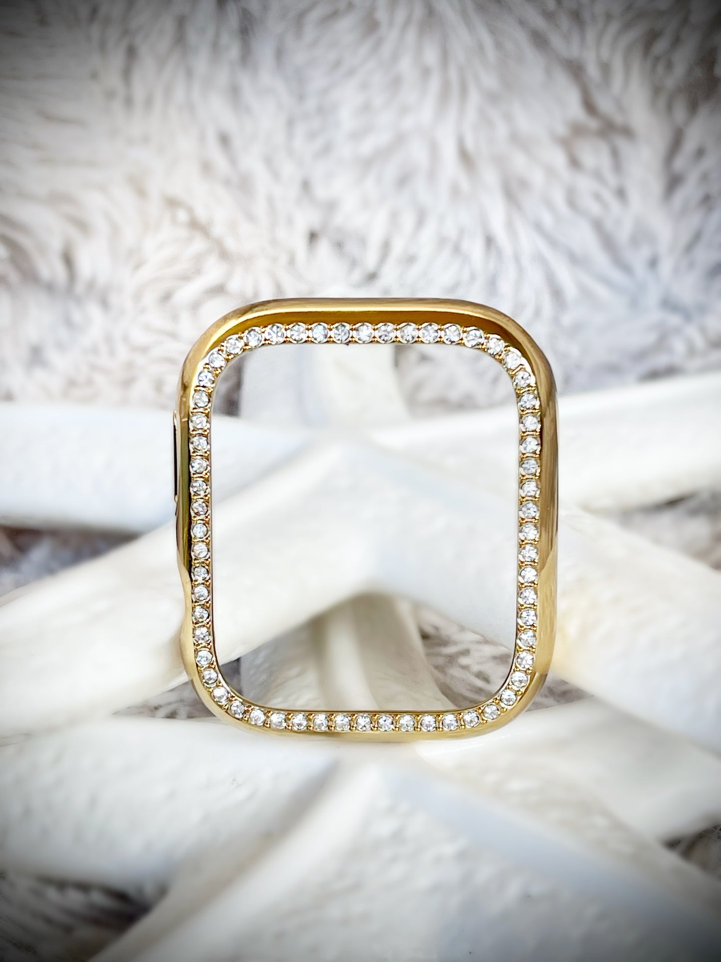 Cacha Watch Cover - Gold Rhinestone