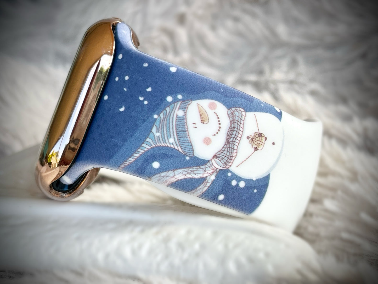 Cacha Silicone Christmas Band - Snowman