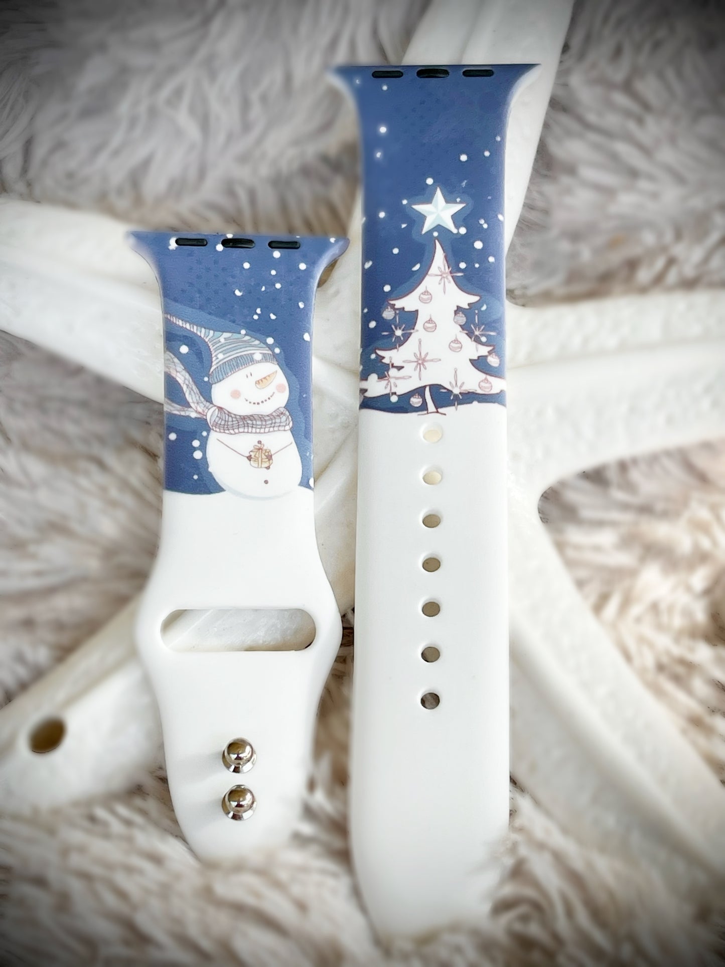 Cacha Silicone Christmas Band - Snowman