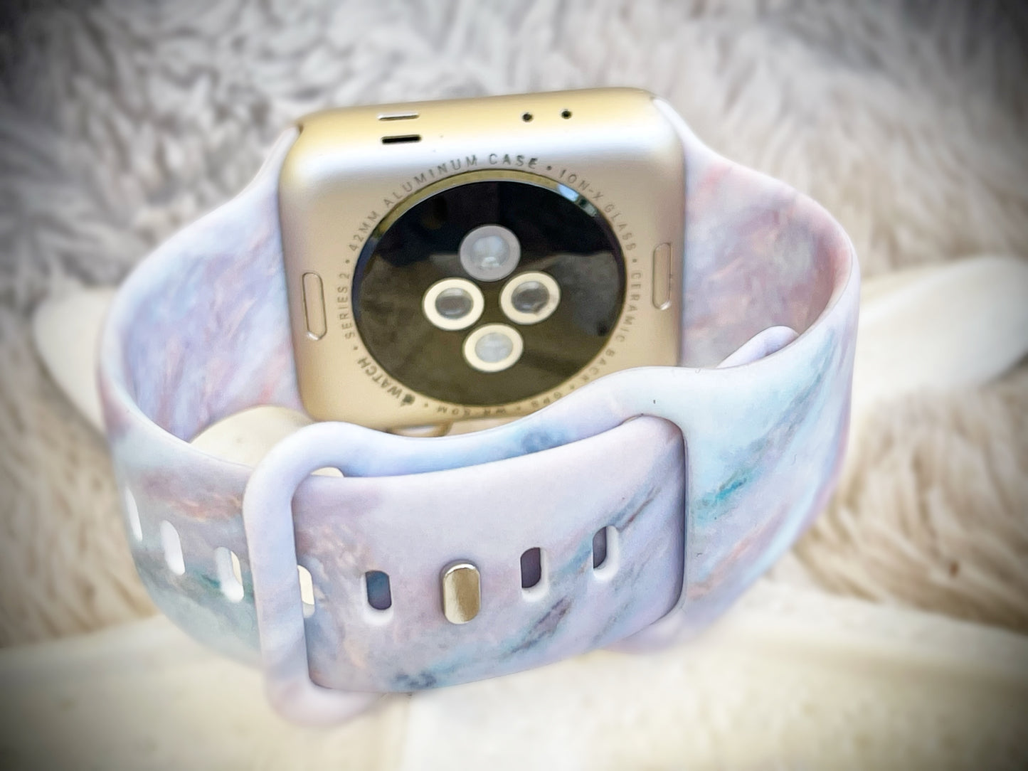Cacha Silicone Design Band - Pastel Marble