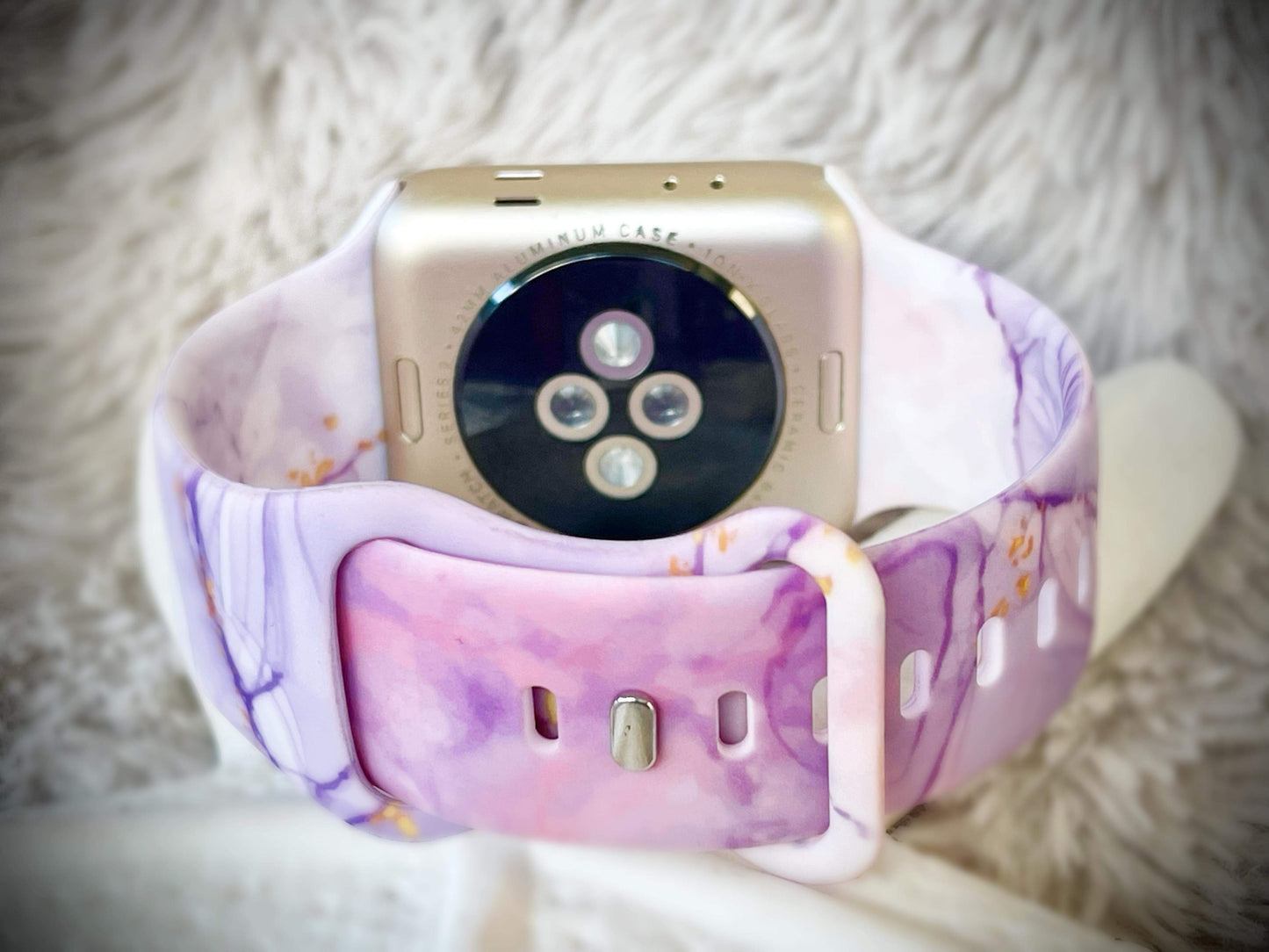 Cacha Silicone Design Band - Purple Marble