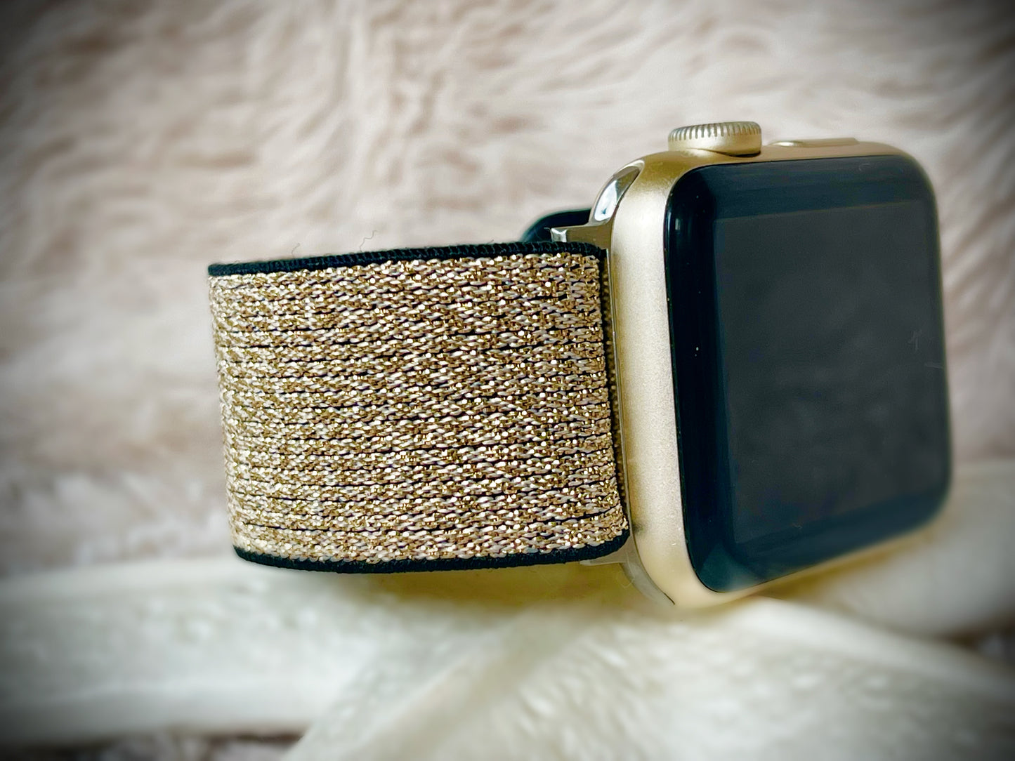 Cacha Nylon Loop Band - Gold shimmer