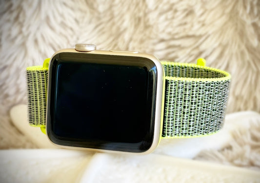 Cacha Nylon Loop Band - Neon Green/Grey