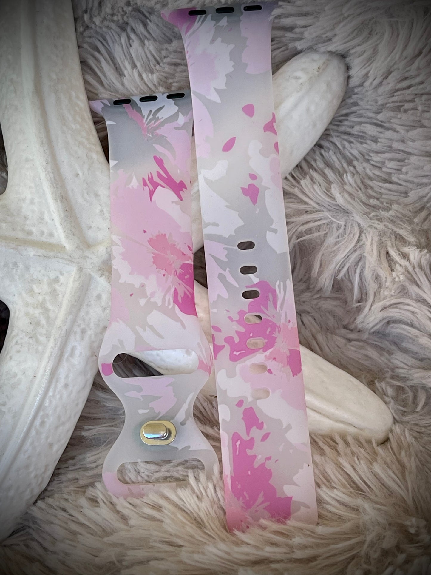 Cacha Silicone Design Band - Pink Splash