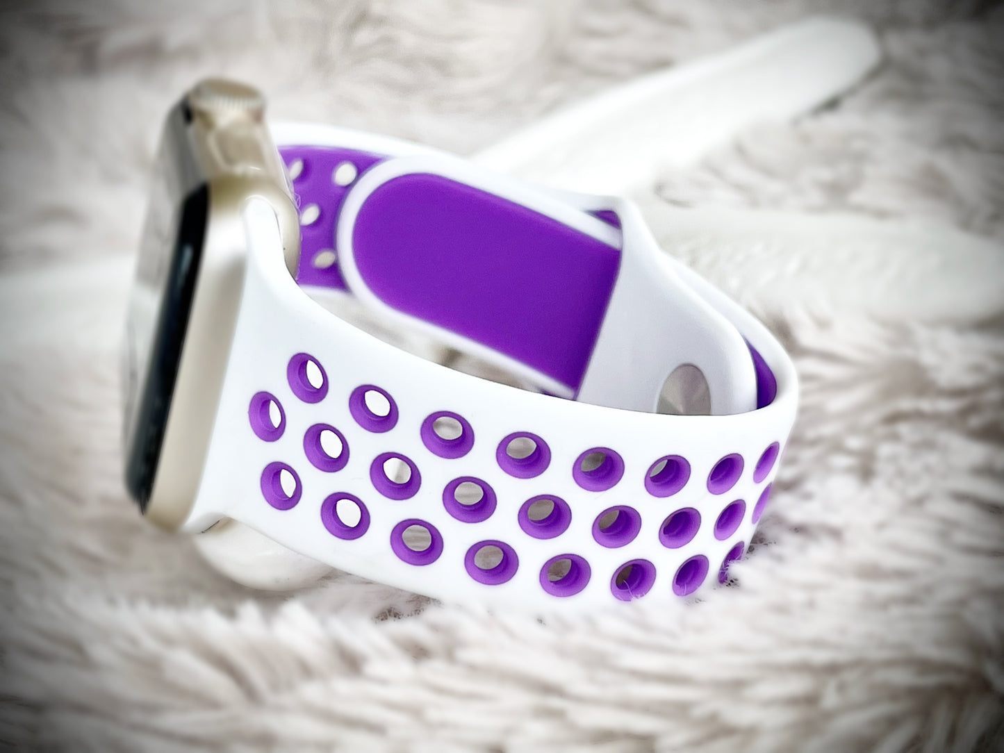 Cacha Sport Band - White/Purple