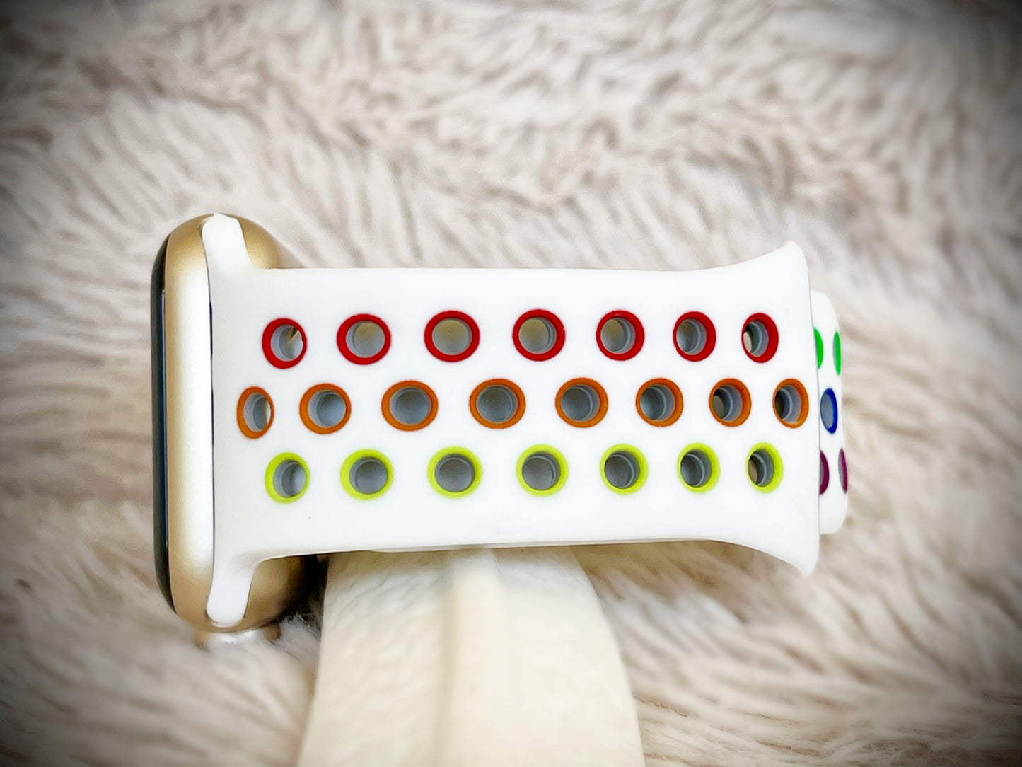 Cacha Sport Band - Rainbow White