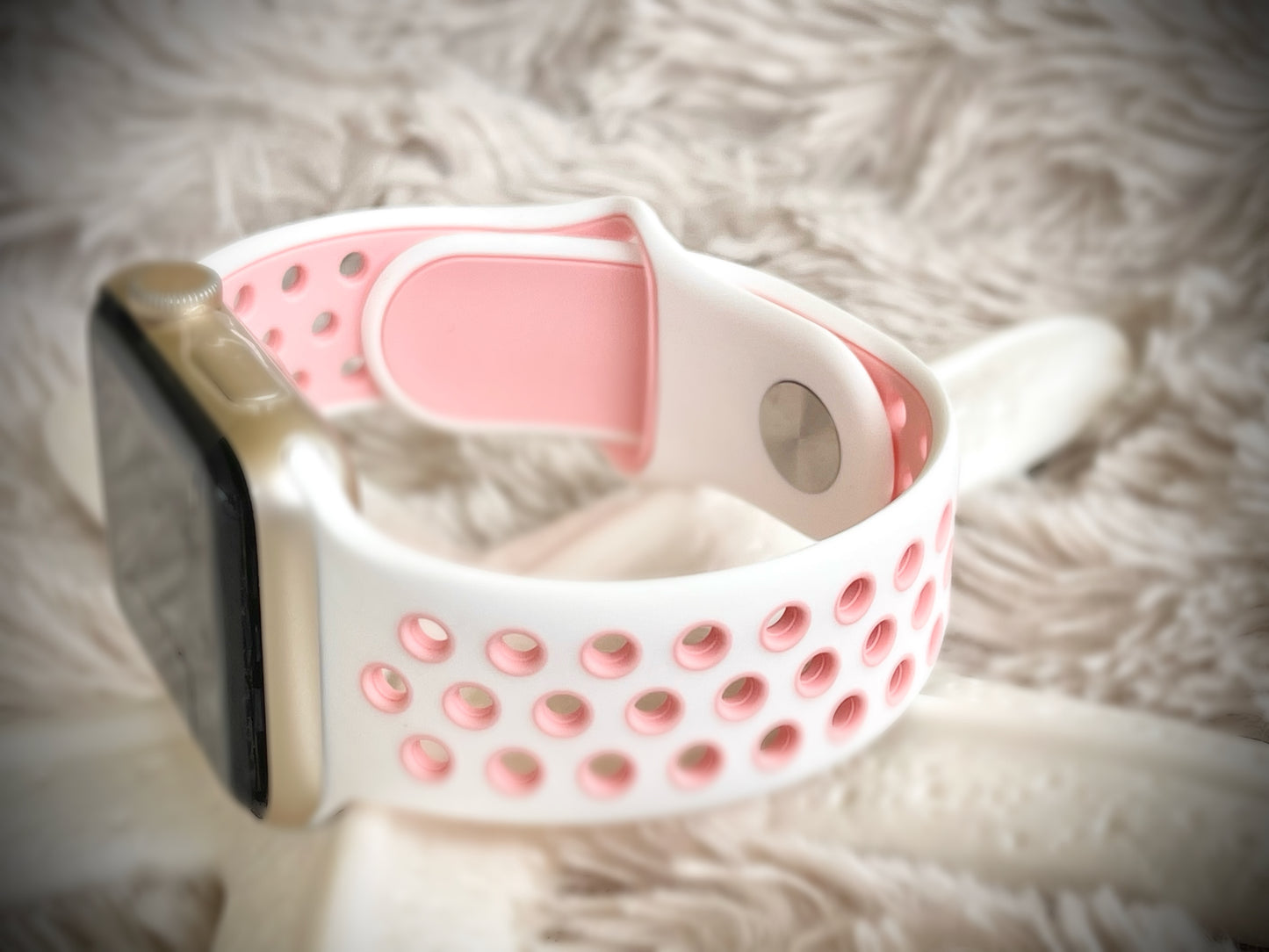 Cacha Sport Band - White/Pink