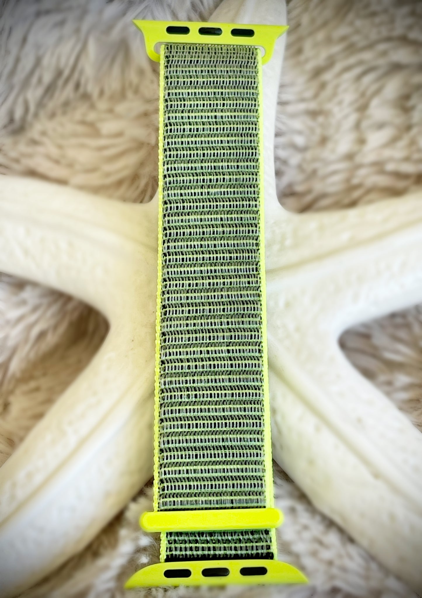 Cacha Nylon Loop Band - Neon Green/Grey