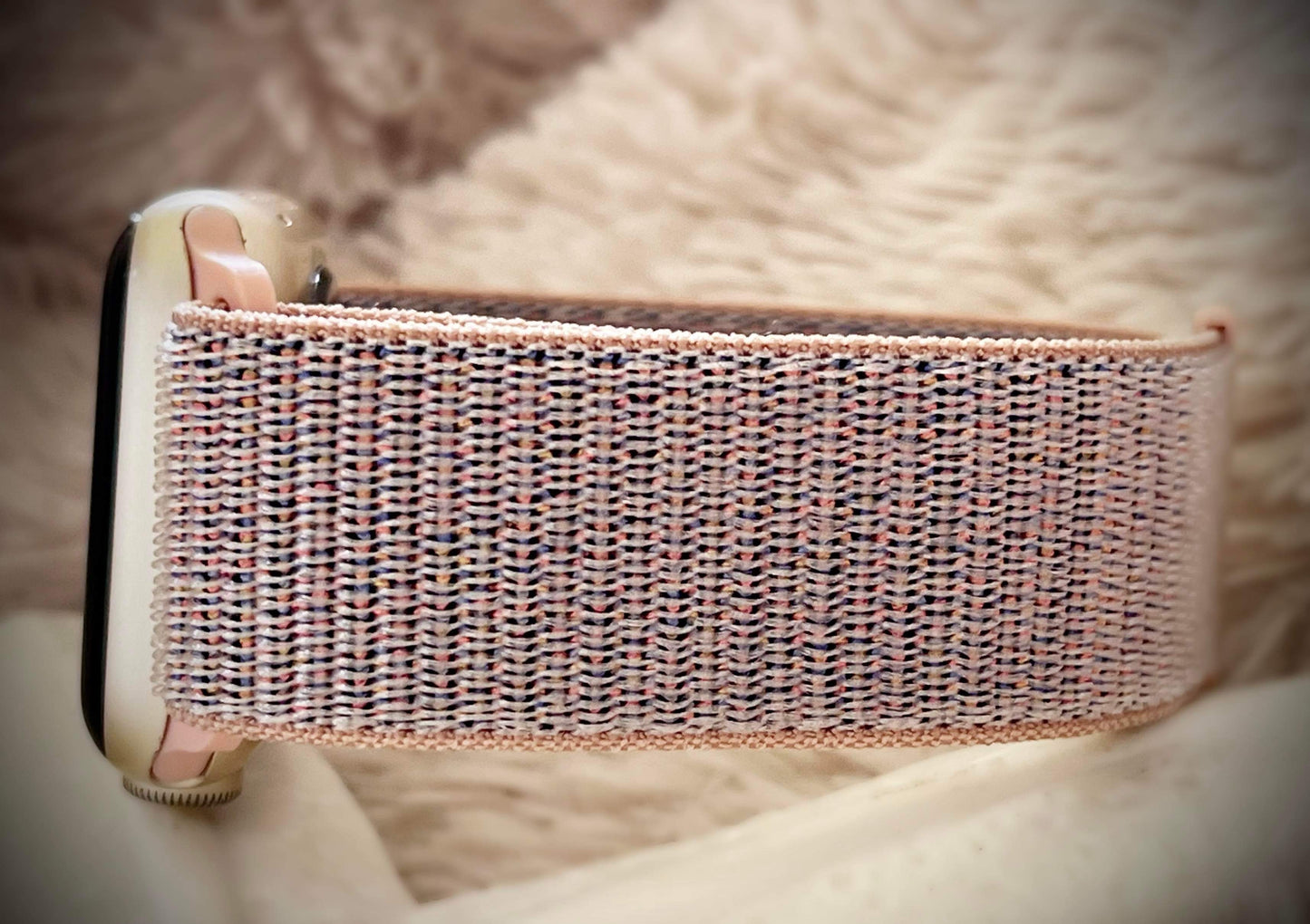 Cacha Nylon Loop Band - Pink/Grey