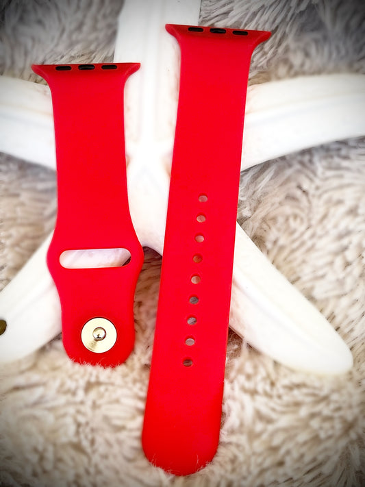 Cacha Silicone Band - Bright Red