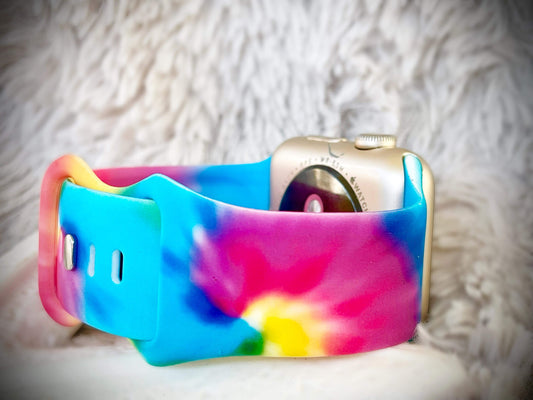 Cacha Silicone Design Band - Tie Dye