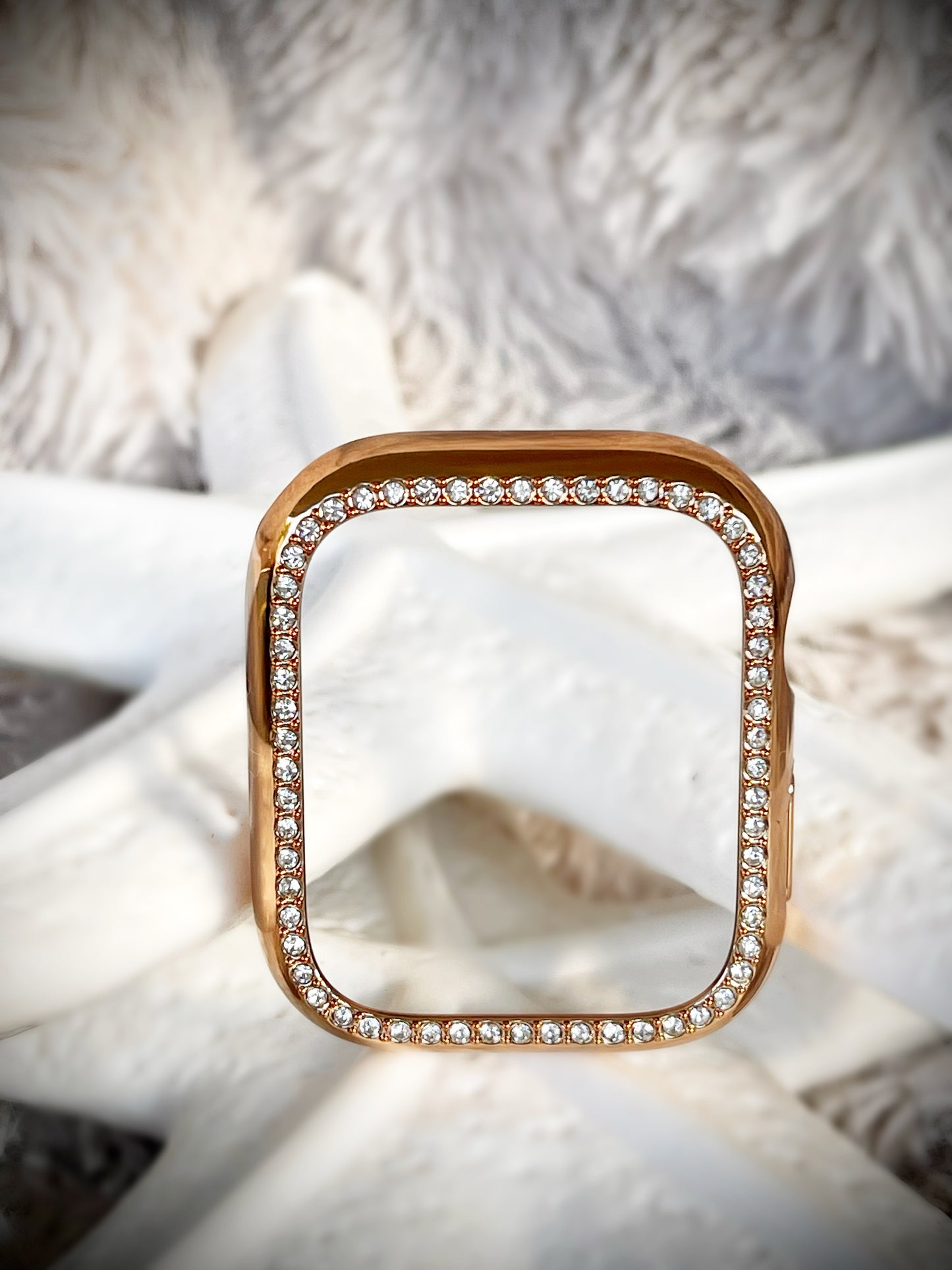 Cacha Watch Cover - Rose Gold Rhinestone