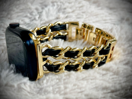 Cacha Gold Chain - Black