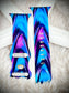 Cacha Silicone Design Band - Blue/Purple Splash