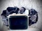 Cacha Scrunchie Band - Geometric Grey/White/Black