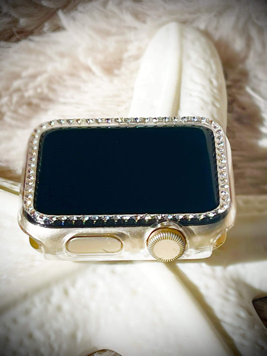 Cacha Watch Cover - Clear Rhinestone