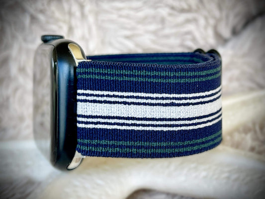 Cacha Nylon Loop Band - Navy Stripe