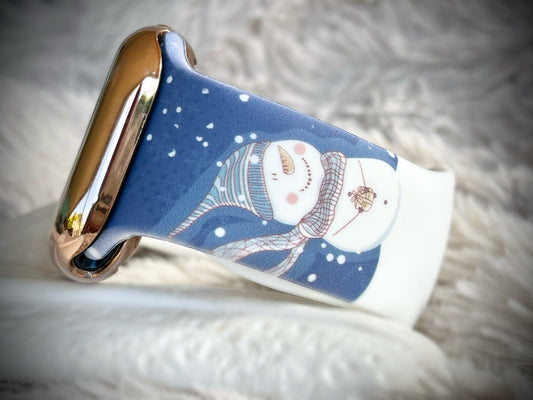 Cacha Silicone Christmas Band - Snowman