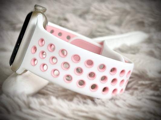 Cacha Sport Band - White/Pink