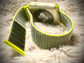Cacha Nylon Loop Band - Neon Green/Grey