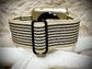 Cacha Nylon Loop Band - Tan/Black Stripe