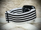 Cacha Nylon Loop Band - Black/White Stripe