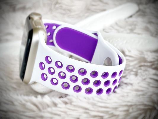 Cacha Sport Band - White/Purple