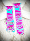 Cacha Silicone Design Band - Psychedelic Blue/Pink