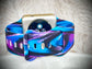 Cacha Silicone Design Band - Blue/Purple Splash
