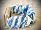 Cacha Scrunchie Band - Tie-Dye Blue/White