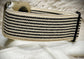 Cacha Nylon Loop Band - Tan/Black Stripe