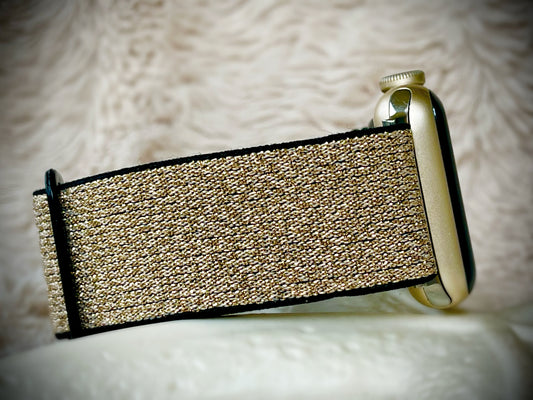 Cacha Nylon Loop Band - Gold shimmer